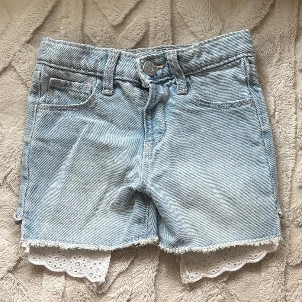 Old Navy Light Blue Denim Kids Shorts